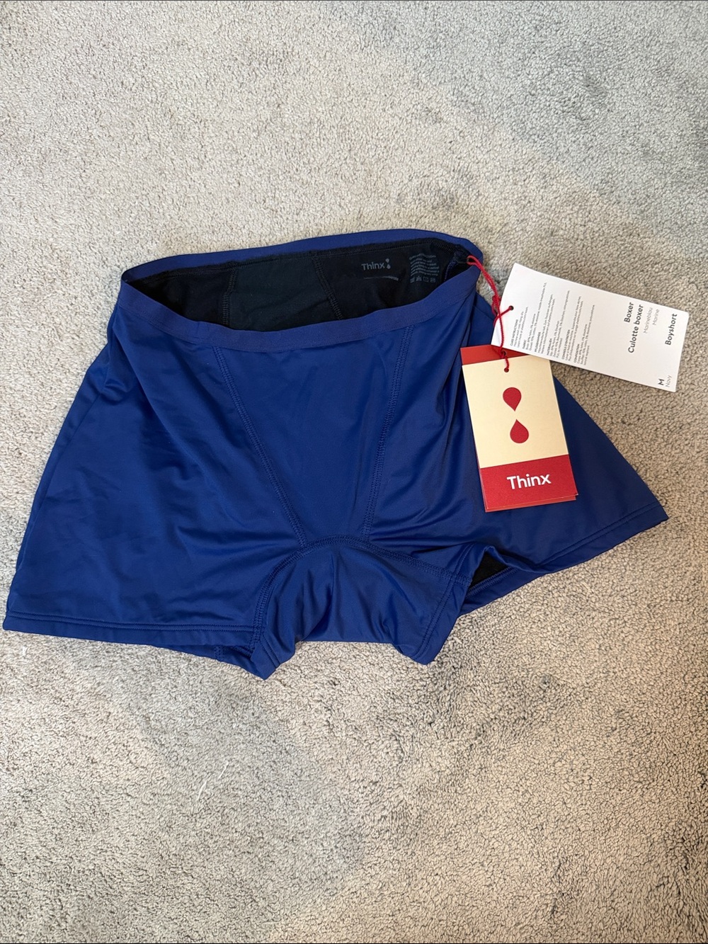 Thinx Blue Boyshort Period Underwear